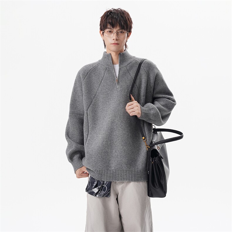 现货时尚休闲男装半拉链毛衣M450-特P58控98，男装针织衫/毛衣，星座608(原A046)