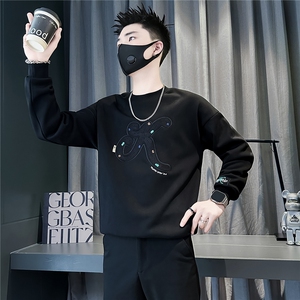 加绒卫衣男社会小伙重工刺绣301C-WY17C常规P68控98加绒P78控108图片