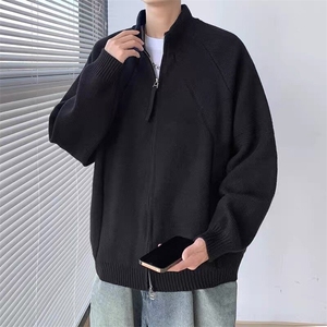 M35-P63 美式潮牌拉链开衫毛衣男女2025春秋冬季潮流宽松慵懒风图片