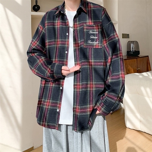 春季衬衫新款宽松休闲男女同款衬衣XZ102B-1-CS2512P55图片
