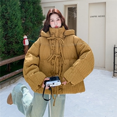 肌理感短款羽绒服女2025秋冬新款韩版轻薄小个子加厚面包服外套，女装羽绒服，2C327