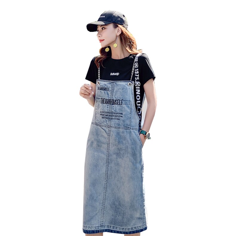 连衣裙背带牛仔舒适宽松2021年夏季简约百搭显瘦修身个性,女装连衣裙,钱塘布衣