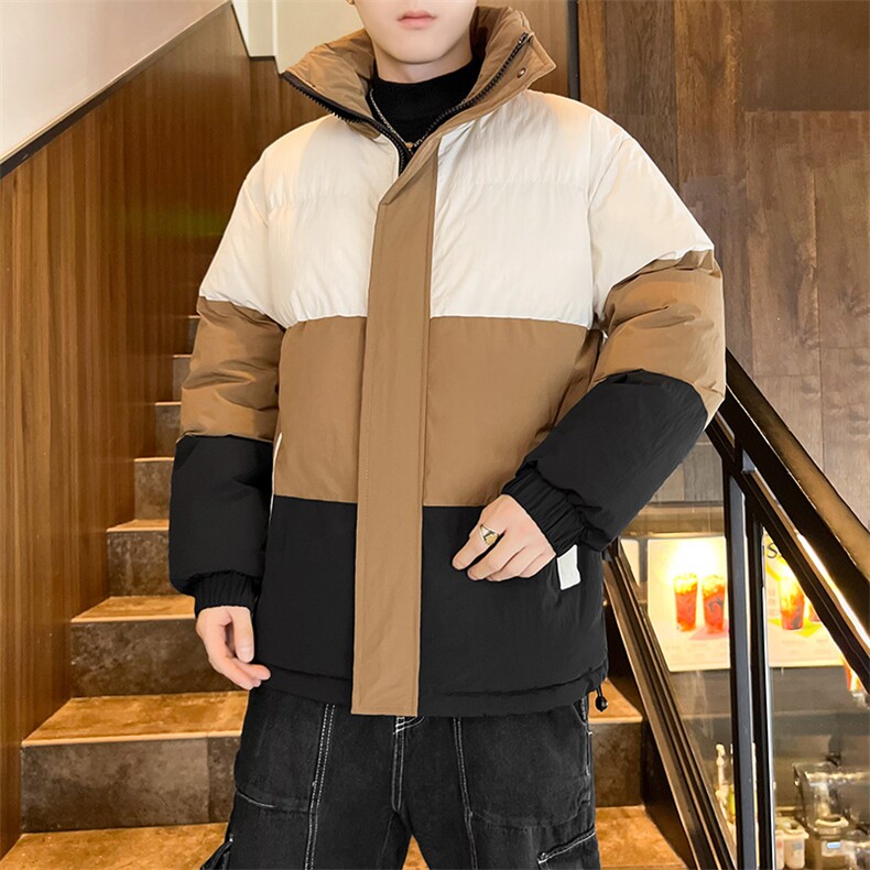 店主风2026新品冬季宽松情侣装撞色棉衣棉服冬装加厚外套D007-P90图片