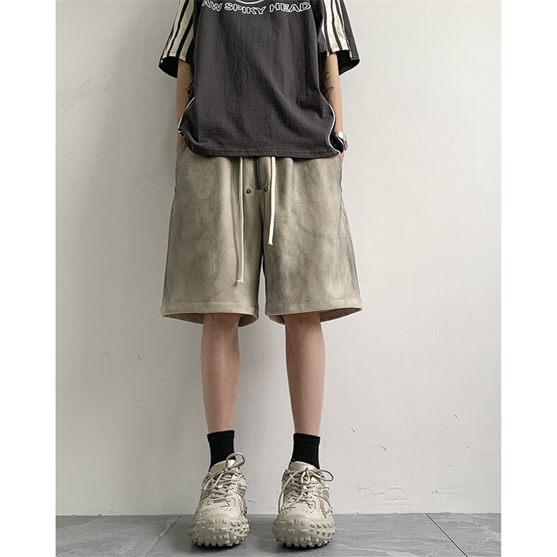夏季新款重磅高街脏脏短裤大码M~4XLXZ604-DK808-P50控78,男装牛仔裤,星座604