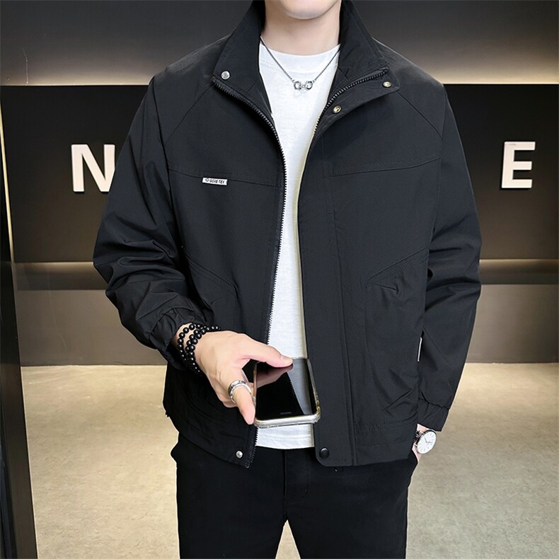 JK407-P80男士外套春秋季2026新款休闲青年夹克衫男装立领上衣，男装夹克，星座507A（原星座306B-2）