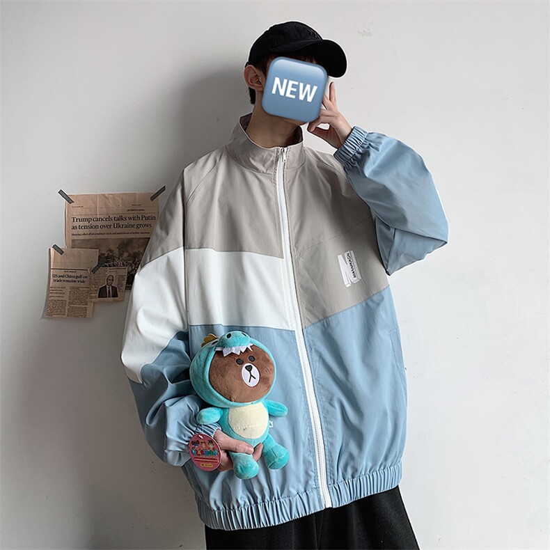 2021春季新款潮流宽松男士夹克上衣男装韩版衣服外套DS628T,男装夹克,电商A102