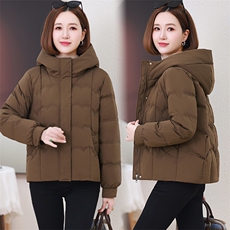 2024新款连帽短款棉衣女2024年冬季，女装棉衣/棉服，婷轩阁