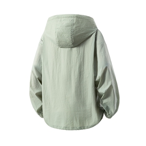 立体白底连帽滚边设计大码M-5XL情侣潮牌防晒服男FS77005P45控68图片