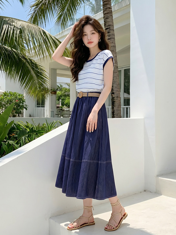 套装女夏季清爽百搭休闲两件套,女装套装/套裙,芙芮