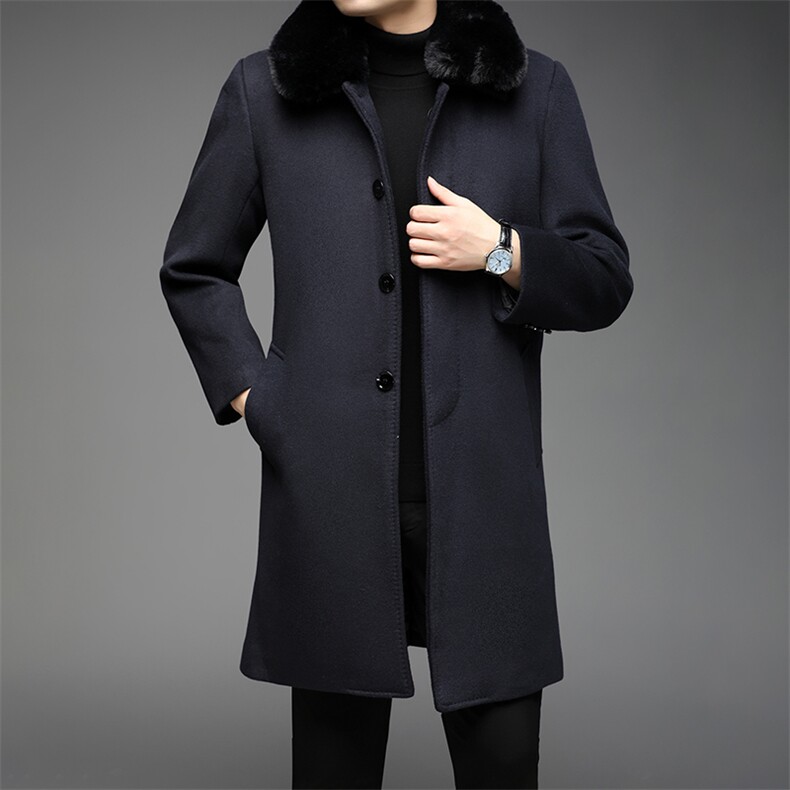 CK8026钱塘2020-2中年男士冬季厚款毛领时尚休闲羽绒服外套P250,男装毛呢大衣,钱塘207-2