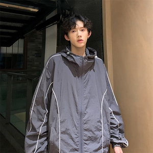 美式户外防晒衣男士夏季薄款冲锋衣防晒服男款戴帽子外套 JK8873图片