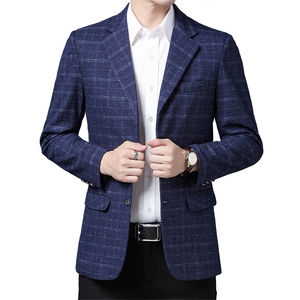 男士西装外套春秋2023新款单件爸爸装中青年春季休闲西服上衣图片