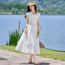 2026年夏季休闲/淑女A字裙女士，女装连衣裙，衣布洛