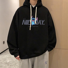 纯棉连帽卫衣男大码运动帽衫宽松薄WY2173-P35，男装卫衣，电商A040