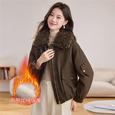 现货！现货！2025冬季女装新款加绒加厚棉衣棉服，女装棉衣/棉服，以桐