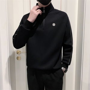B340 WY6625 P6898  无头风店主风半高领卫衣男图片