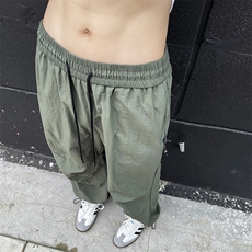 夏季新款宽松休闲裤男夏季美式街头冰丝速干伞兵冲锋裤28633-p40，男装休闲裤，星座1008