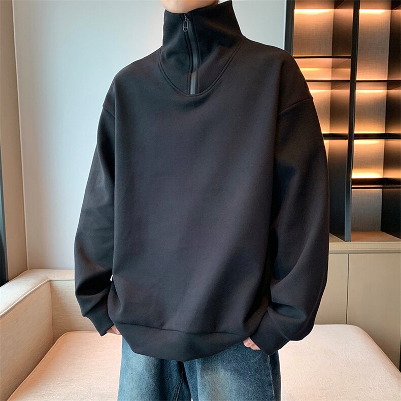 秋季半开衫卫衣男潮流时尚休闲卫衣打底衫WY750-P40,男装T恤,星座210-1