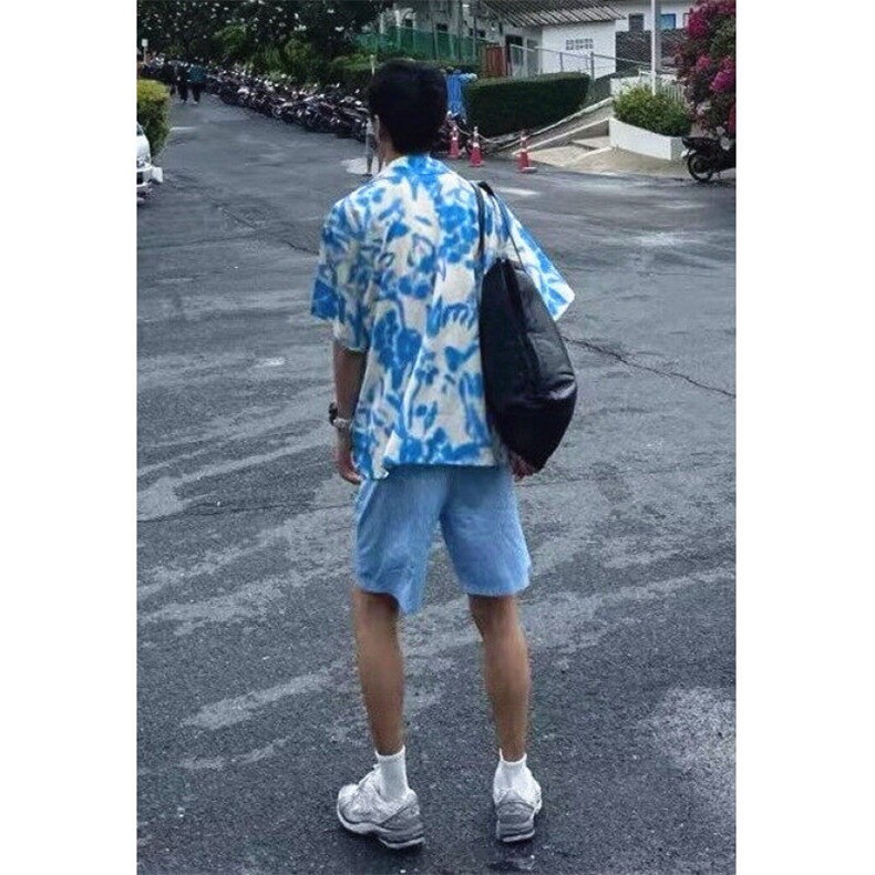 夏季度假风花卉印花沙滩衬衫小众慵懒复古休闲宽松衬衣C330,男装衬衫,星座1116A（原606A-3）
