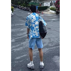 夏季度假风花卉印花沙滩衬衫小众慵懒复古休闲宽松衬衣C330，男装衬衫，星座1116A（原606A-3）