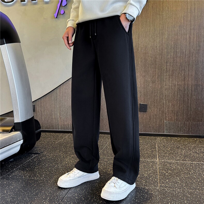 加绒加厚裤子男秋冬季2026新款休闲弯刀裤A313-18512-P6898,男装卫衣,电商A313