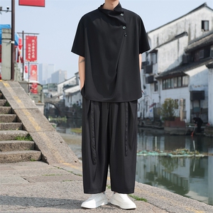 现货 风新中式新款24夏季堆领白色短袖CS29-P60-控78图片