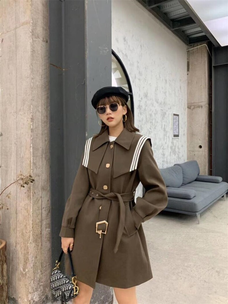 呢料大衣，女装毛呢外套，布落阁