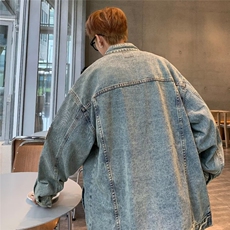 牛仔夹克美式复古刺绣外套N8615P75，男装夹克，星座1116-2