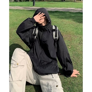 机能连帽防晒衣男夏季薄款防晒服痞帅户外冲锋衣外套 HT76图片