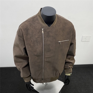 美式高阶   秋冬PU棒球服夹克痞帅百搭情侣外套 J562505  TP75图片
