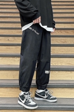 港风宽松百搭束脚渐变色大码九分裤休闲裤男长裤7202P40，男装休闲裤，星座227-7