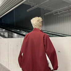 撞色插肩袖运动外套男秋季仿冲锋衣潮牌美式防水夹克，男装夹克，星座410-7