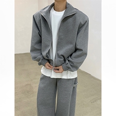 TZ03-P135潮流男女休闲运动套装开衫卫衣宽松直筒阔腿裤，男装休闲套装，电商B327