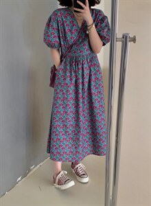 夏季新款 韩版碎花连衣裙图片