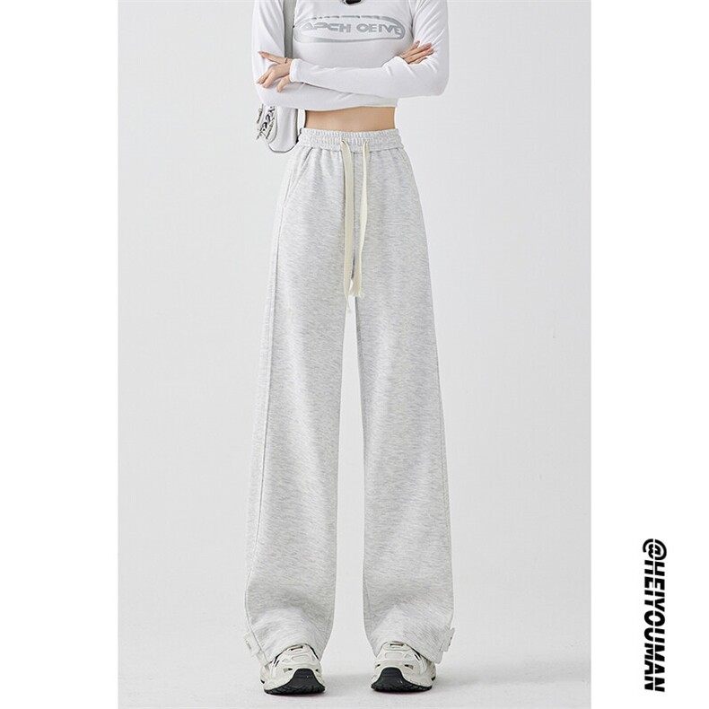 高街潮流复古文艺休闲免烫运动裤港风时尚简约长裤K495TP35控58，女装休闲裤，电商A102B