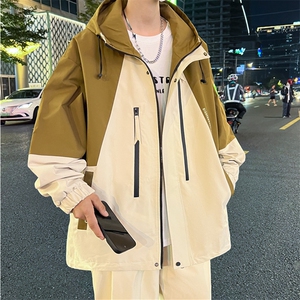冲锋衣外套男秋季青少年潮牌痞帅炸街夹克登山服 A436-23308-P75图片