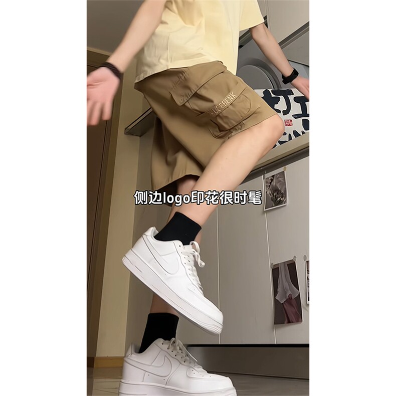 现货供视频纯棉水洗刺绣工装短裤A405特P40,男装牛仔裤,电商A309