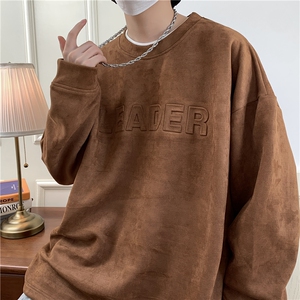 2024秋冬重磅360克麂皮绒凹凸印卫衣男女 1015-3-WY03-P65图片