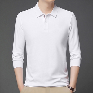 CG8141男式秋季新款长袖T恤男韩版时尚休闲男装翻领图片