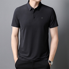 短袖POLO衫男薄款翻领上衣夏季中年时尚商务休闲体恤衫XY3806-P73，男装T恤，星座1105-3