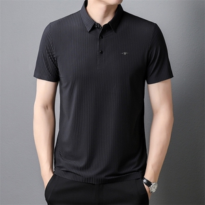 短袖POLO衫男薄款翻领上衣夏季中年时尚商务休闲体恤衫XY3806-P73图片