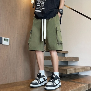 工装短裤男士夏季宽松薄款帅气五分夏天透气休闲裤子KB001