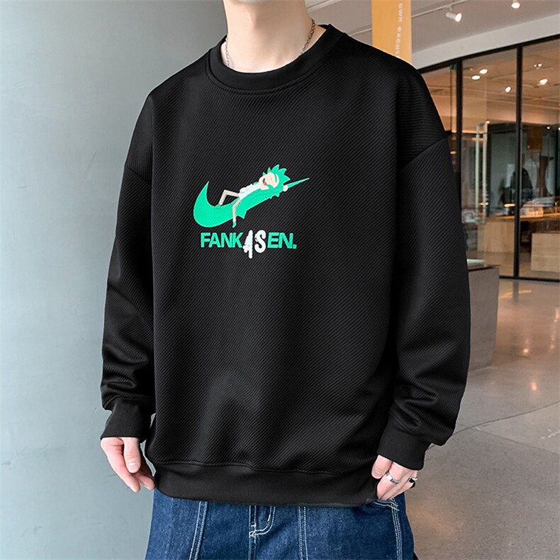 好质量！男士长袖t恤印花卫衣男秋季潮牌衣服潮流百搭W629,男装卫衣,星座815-2