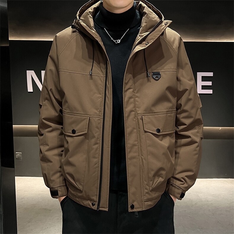 大码连帽男士加厚保暖大棉袄7503-P90大码元控169,男装棉衣,星座209