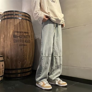 美式牛仔裤男春秋新款休闲直筒裤N5082P40图片
