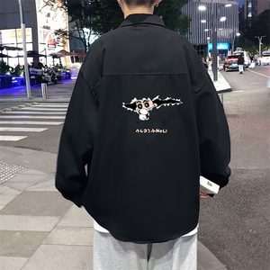 春季长袖衬衫男宽松港风衬衣男外套男CSCS289-P35图片