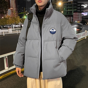 秋冬新款韩版加厚保暖立领宽松棉服外套男MY2051 P95控118图片