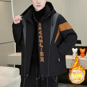加绒加厚夹克男时尚潮流加厚棉衣男外套MY1685-P73图片