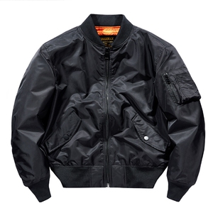 主推款：外套男飞行员夹克廓版教练春秋冬大码工装机车服棒球服衣图片