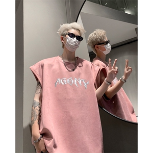 麂皮绒 背心/马甲/坎肩 2025夏季男装无袖T恤XZ514-2-2024119-P28图片
